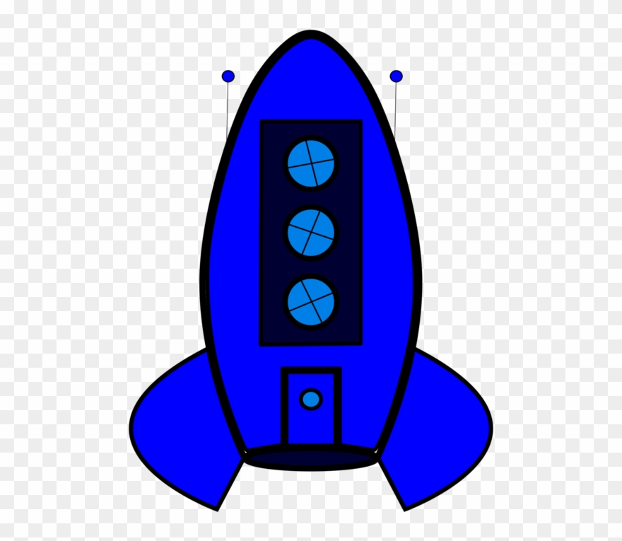 Rocket Computer Icons Blue Spacecraft Drawing Clipart