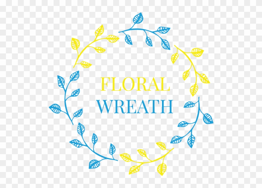 Leaf Floral Ornaments Wreath Badge, Wedding, Wreath, Clipart