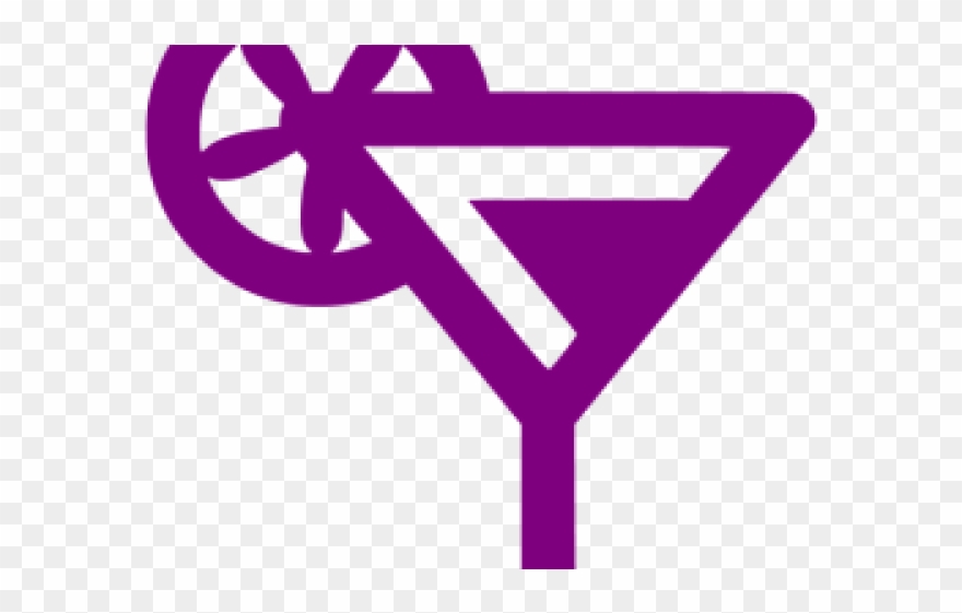Cocktail Clipart Purple Cocktail - Png Download