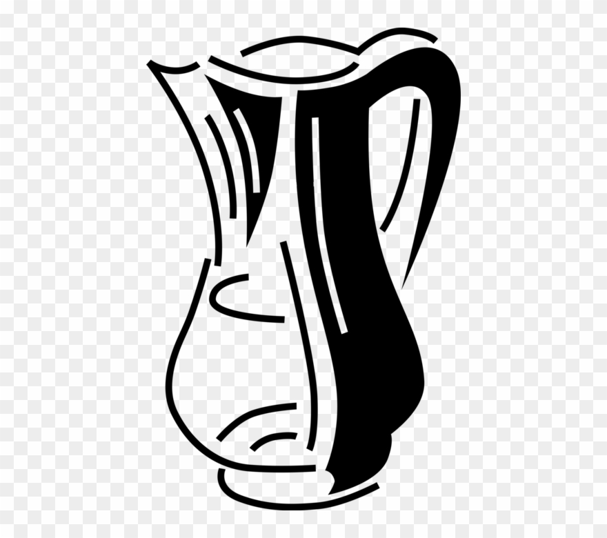 Pitcher Vector Image Illustration Clipart