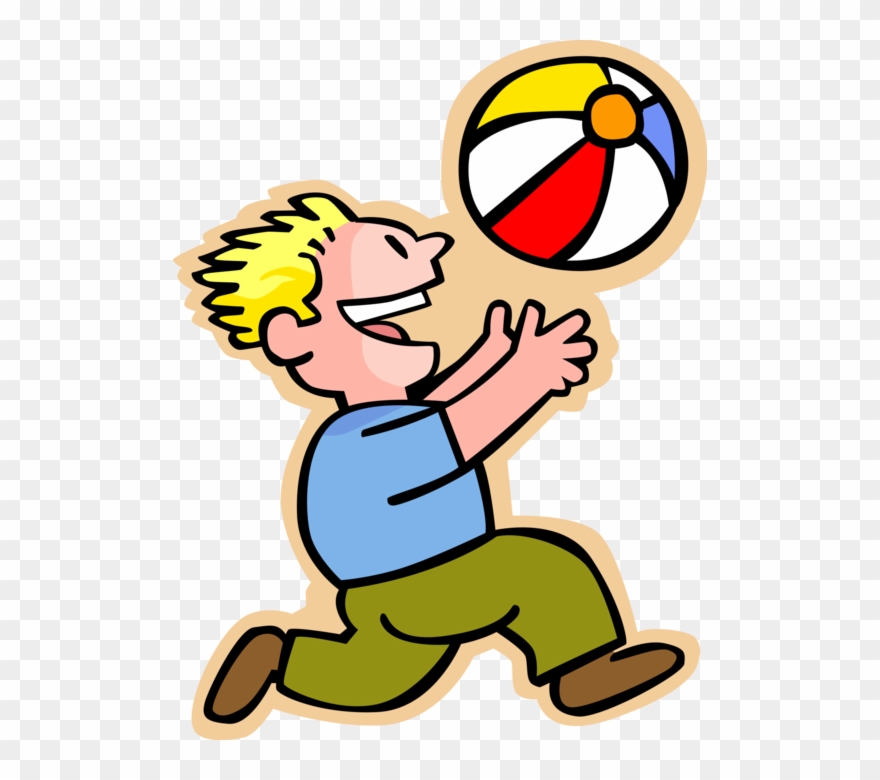Beach Ball Clipart Person - Png Download