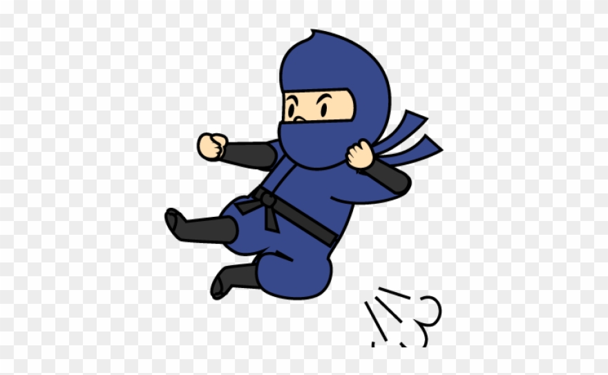 Ninja Clipart Ninja Kick - Png Download