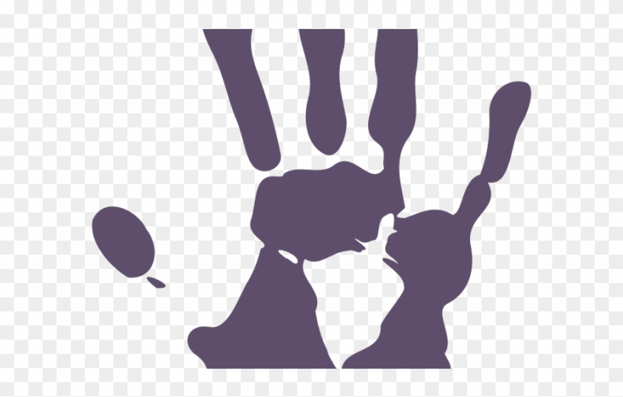 Handprint Clipart Palm Print - Png Download