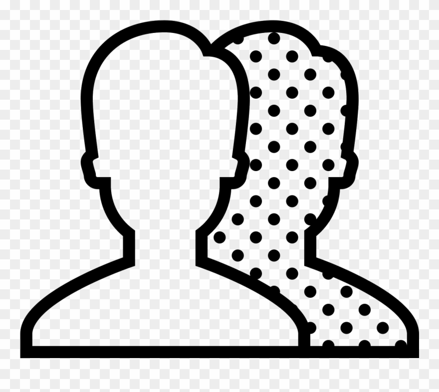 The Icon Shows Two Human-like Silhouettes From The Clipart