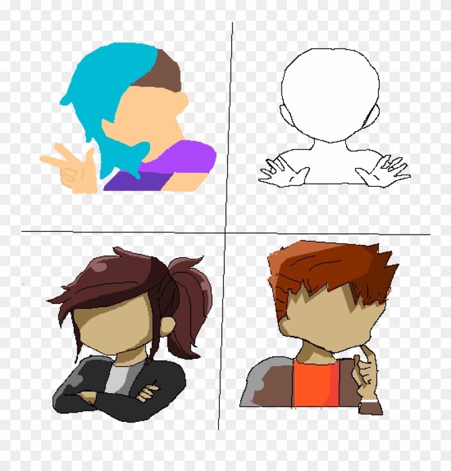 Faceless Collab Clipart