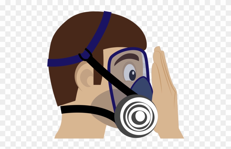 Placer Håndfladen På Udåndingsventilen For At Blokere Clipart