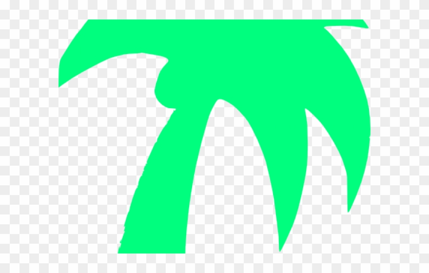 Palm Tree Clipart Green - Png Download