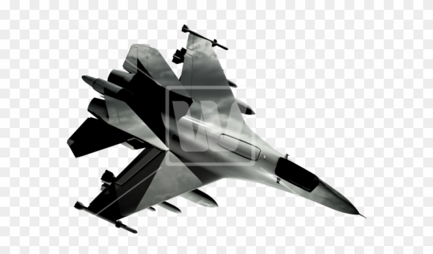 Jet Fighter Clipart Above - Png Download