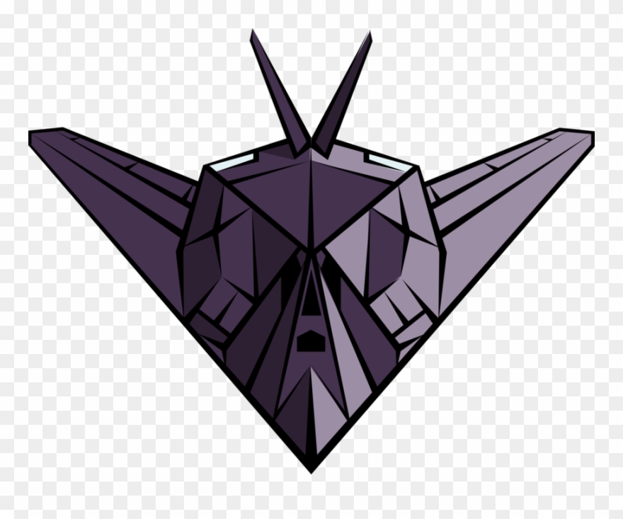 Vector Illustration Of Stealth Bomber Military Jet Clipart