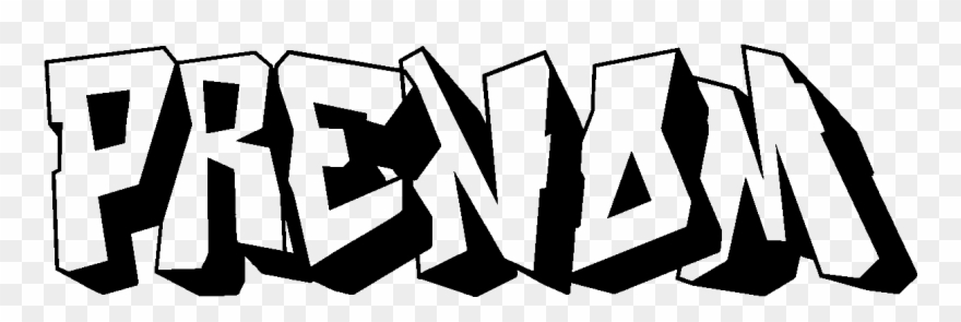 Sticker Prenom Personnalise Graffiti Ambiance Sticker Clipart