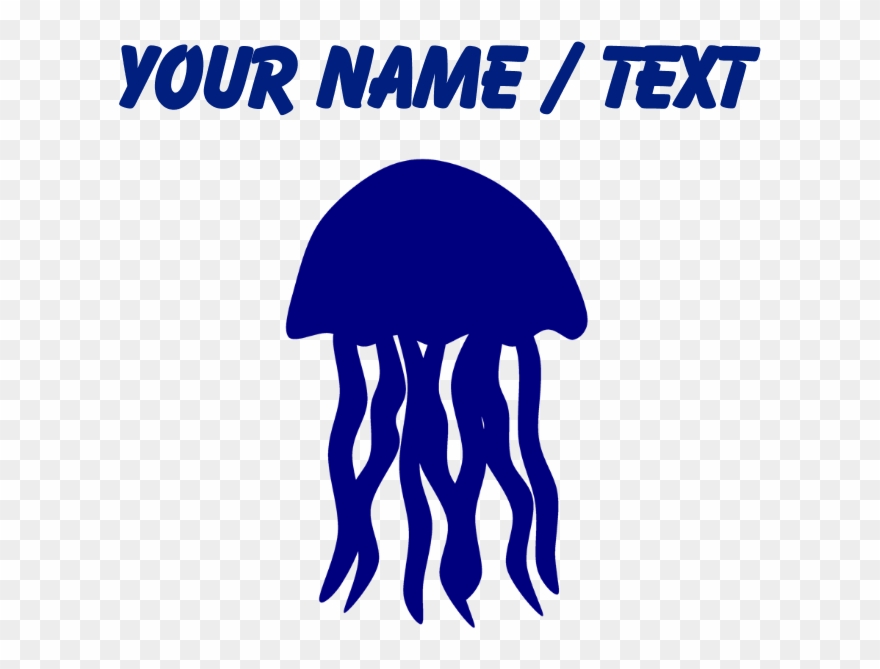 Custom Blue Jellyfish T-shirt Clipart