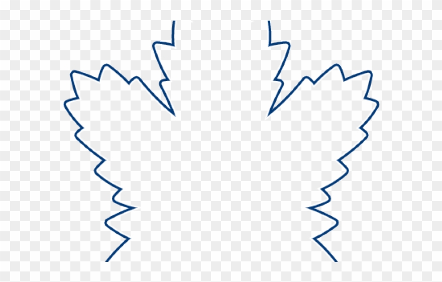 Maple Leaf Clipart Blue - Png Download