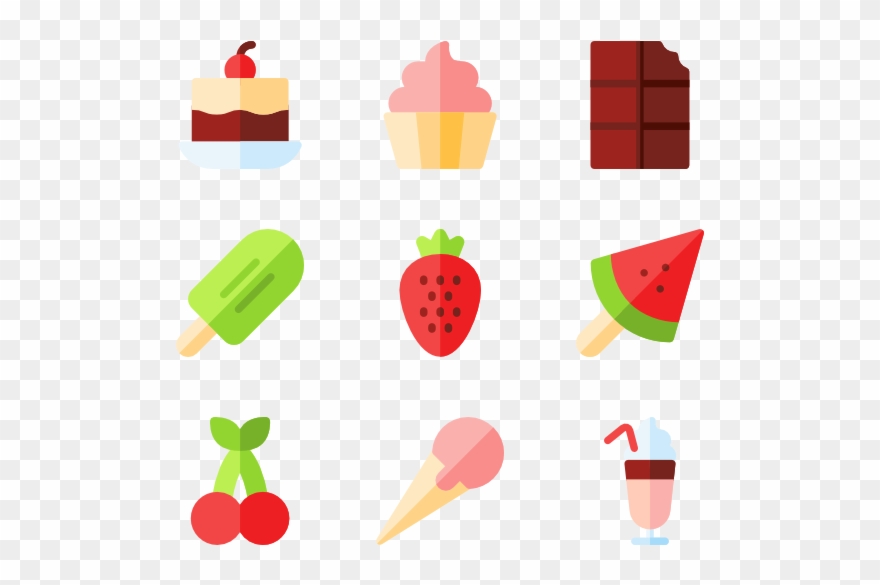Sweet & Candy 50 Icons Clipart