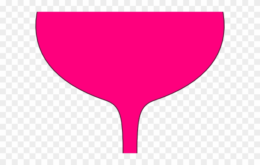 Pink Clipart Wine Glass - Png Download