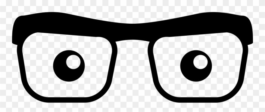 Eyes Looking Through Eyeglasses , Png Download Clipart
