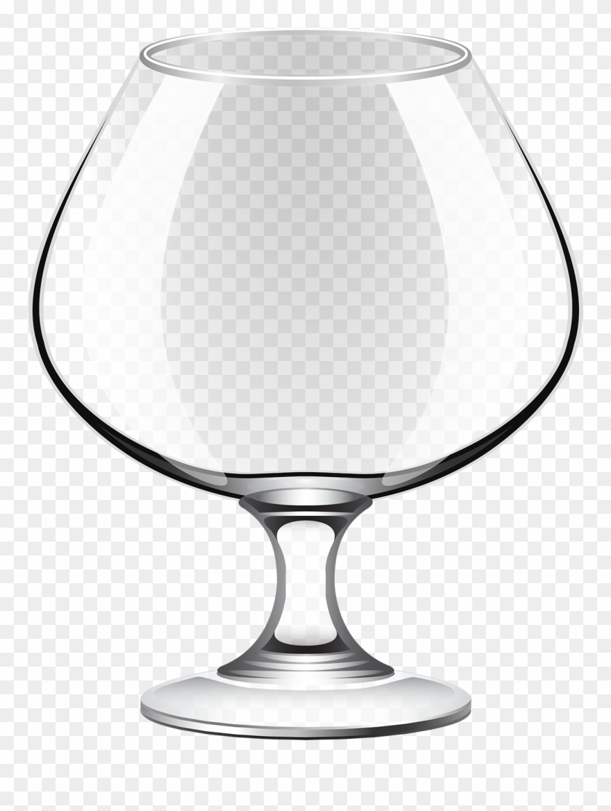 Empty Wine Glass Clip Art - Png Download