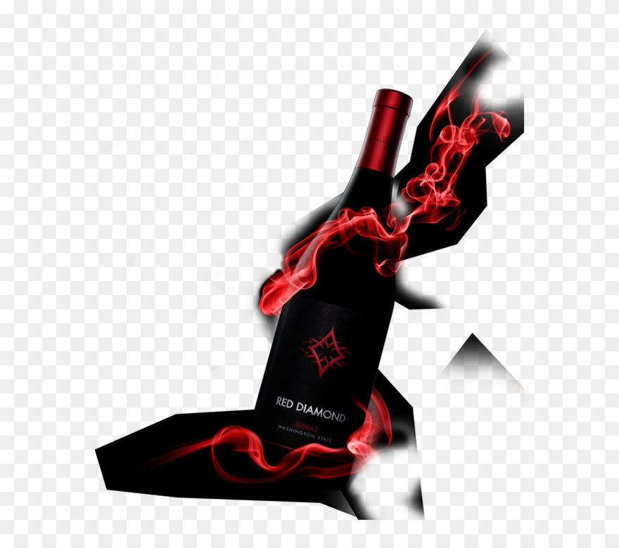 Red Diamond Wine Clipart