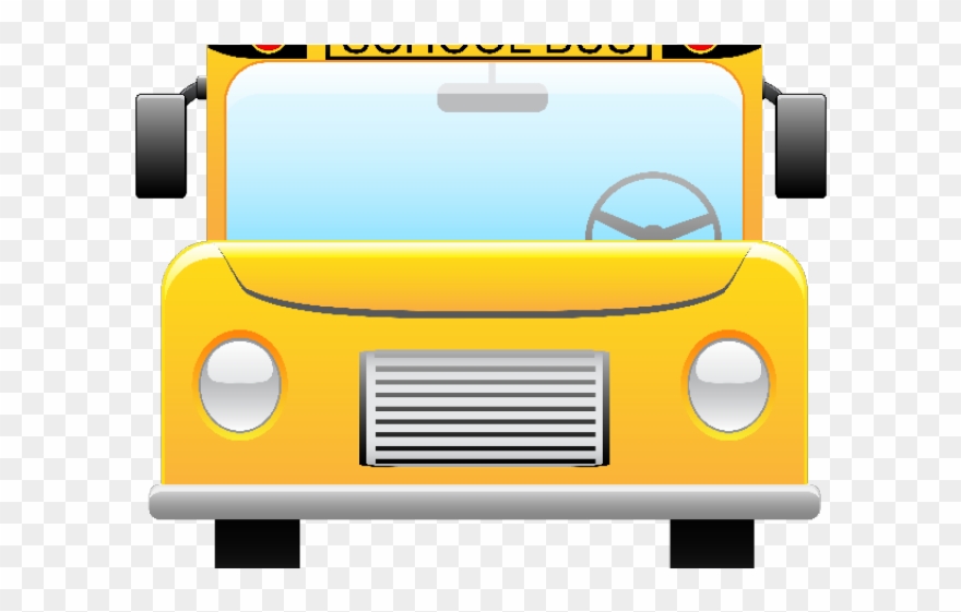 Bus Clipart Front - Png Download