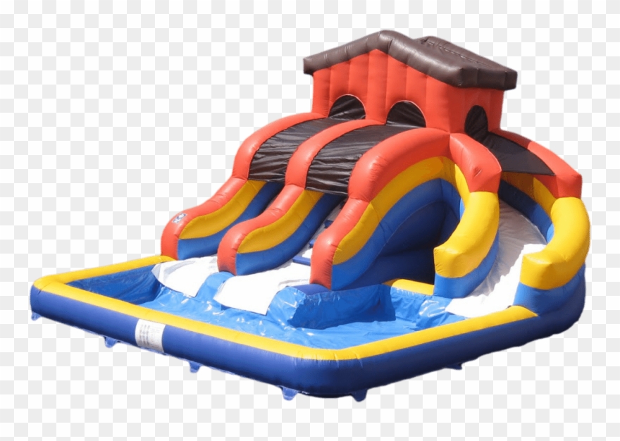 Water Park Twin Slide Clipart