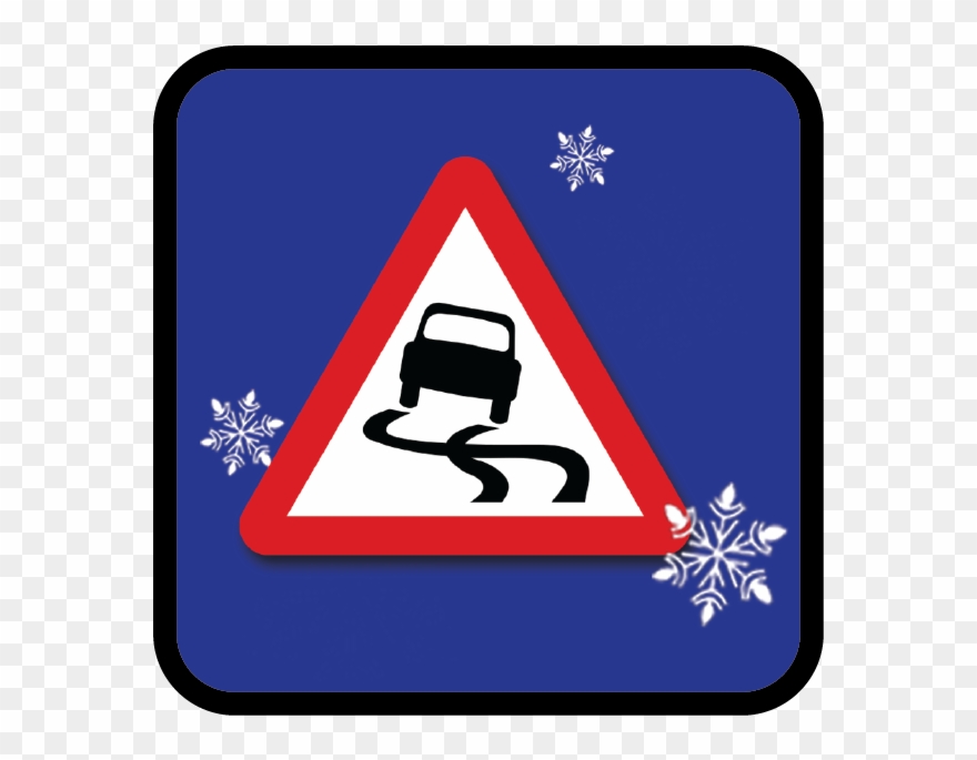 Winter Road Safety Clipart
