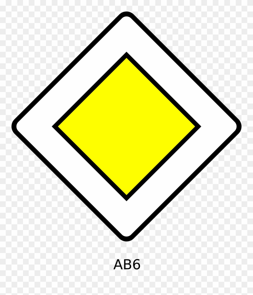 Clipart Ab6 Road Sign Clip Art Free Road Sign Clip - Png Download