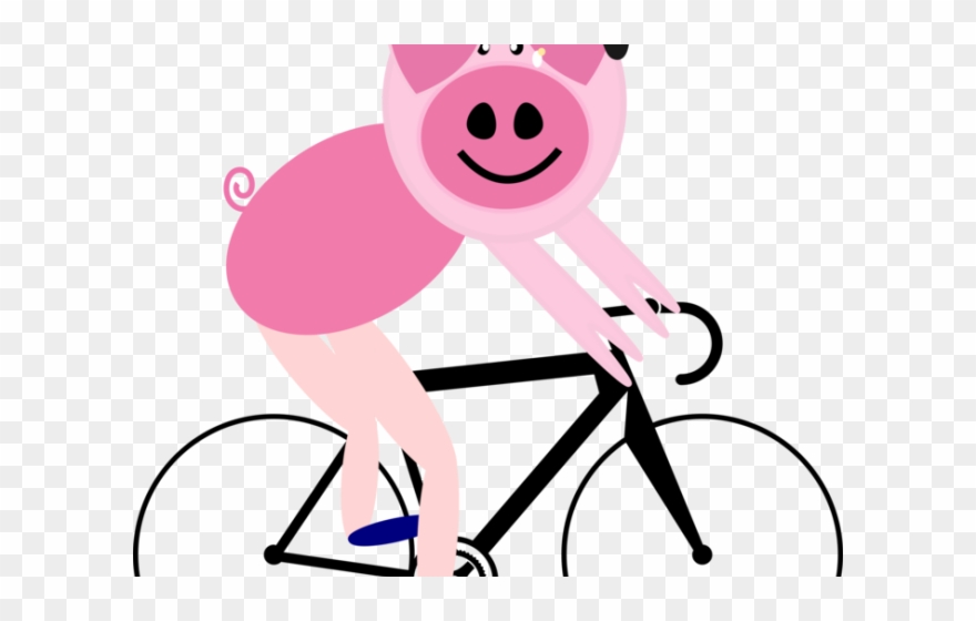 Cycling Clipart Pink Bicycle - Png Download