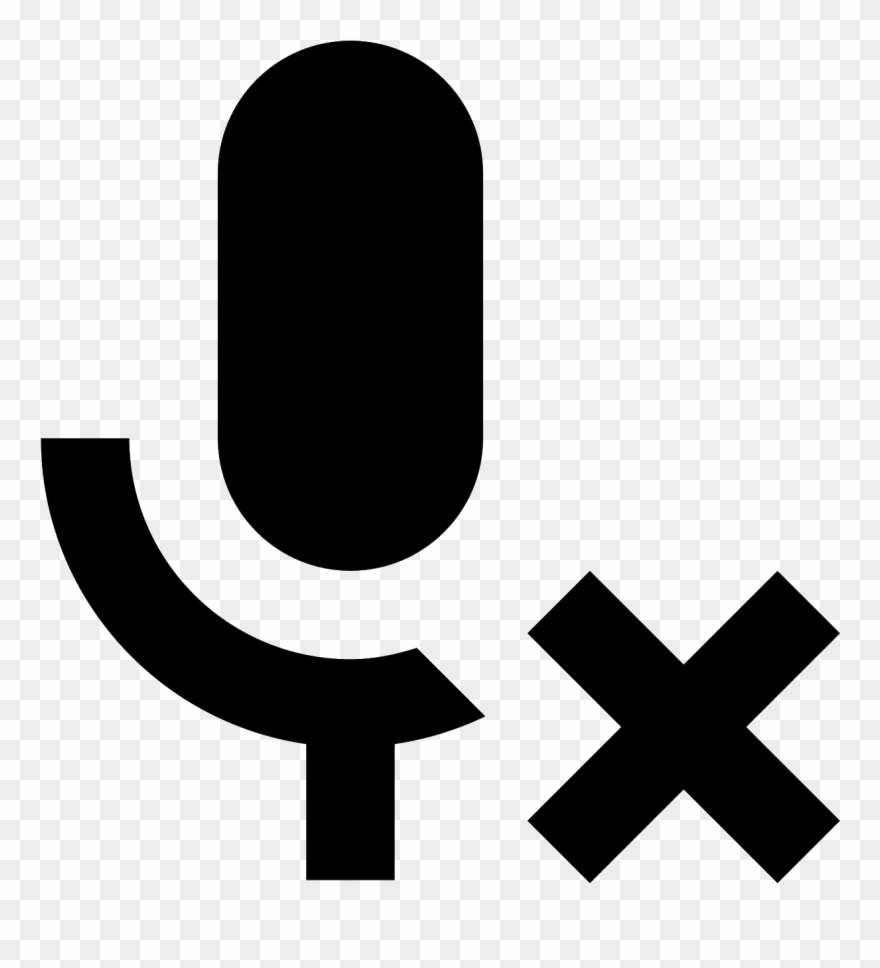 Block Microphone Icon Clipart