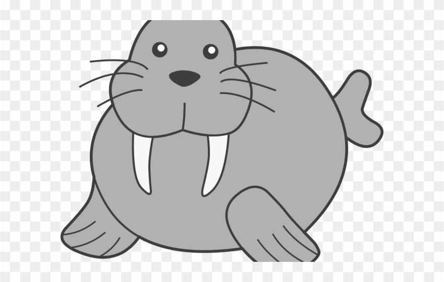 Walrus Clipart Sea Lion - Png Download