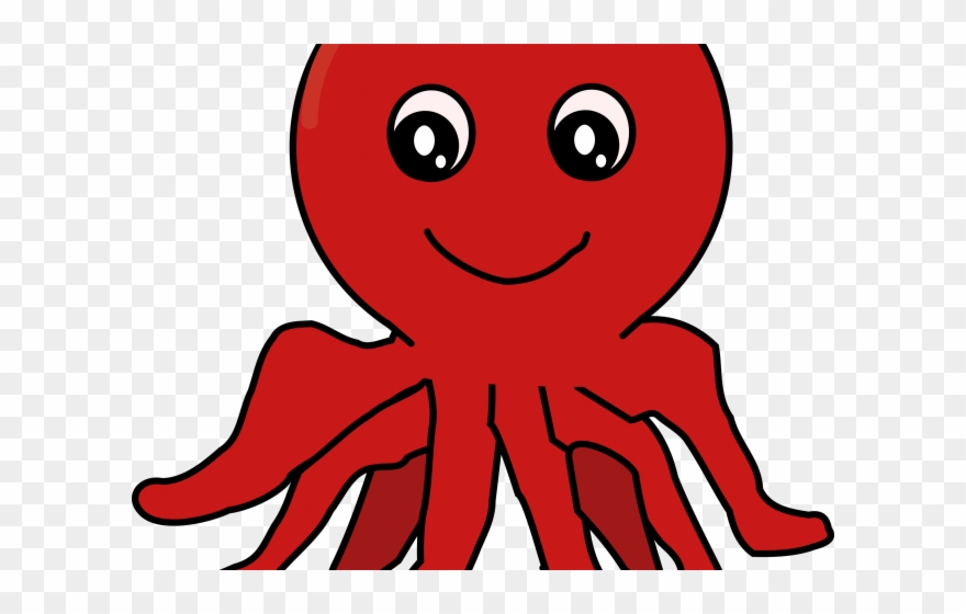 Octopus Clipart Sea Creature - Png Download