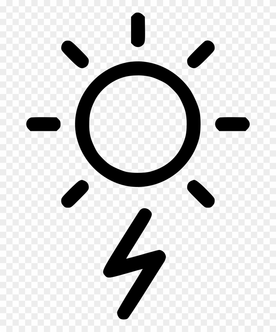 Storm Thunder Lightning Daytime Day Sun Comments Clipart