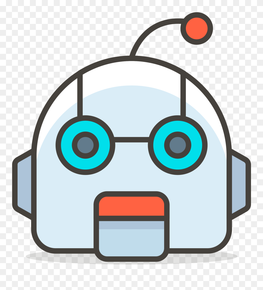 Robot Face Emoji Clipart
