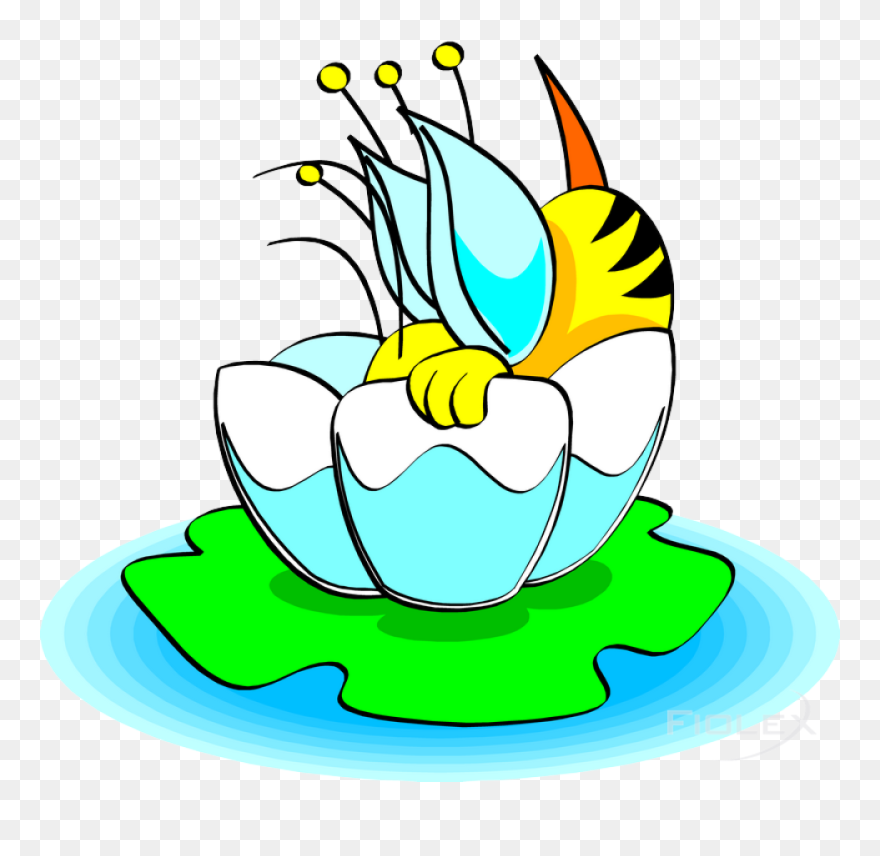 Biene In Blume Clipart