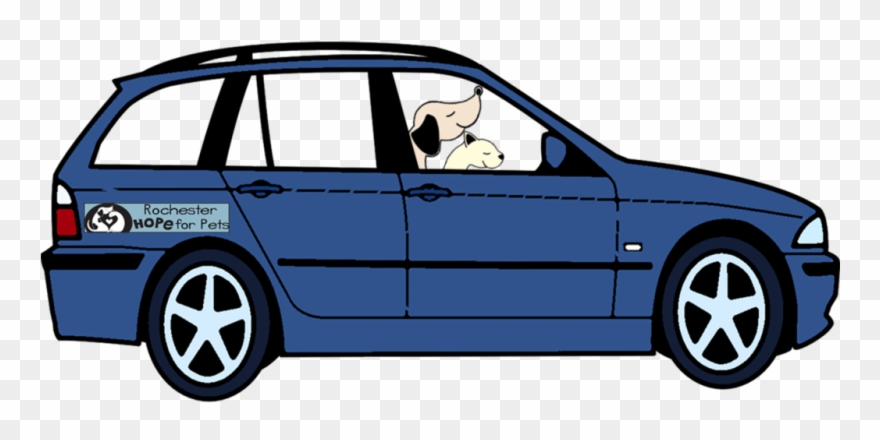 Blue Car Clipart Annimated - Png Download
