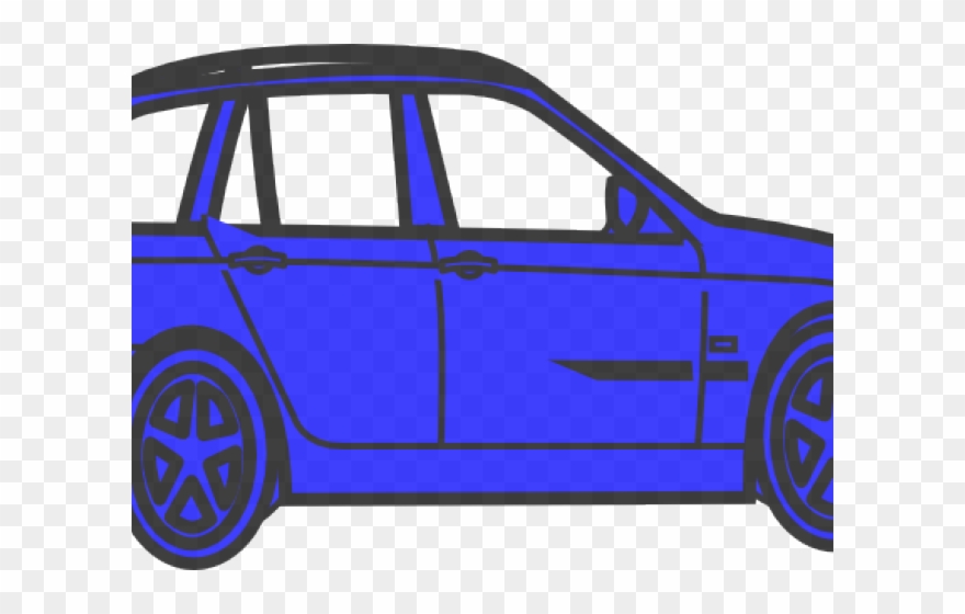 Blue Car Clipart Topview - Png Download