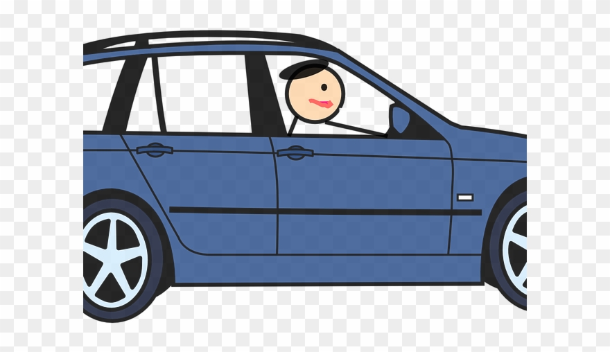 Blue Car Clipart Car Door - Png Download