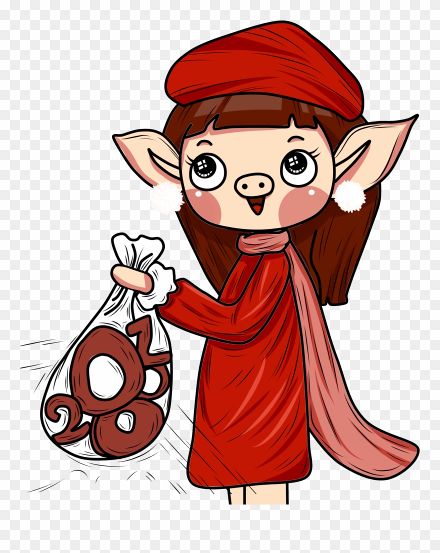 Chinesische Art Guten Rutsch Ins Neue Jahr Müllsack Clipart