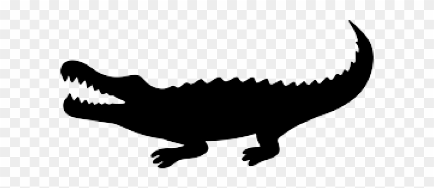 Crocodile Clipart Shadow - Png Download