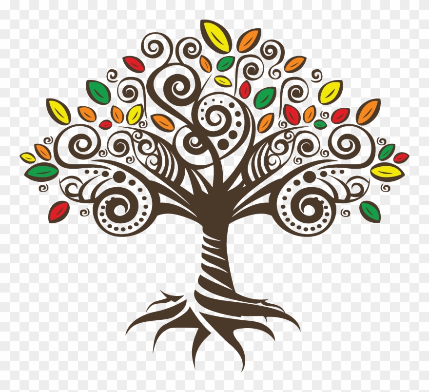 Down 2 Earth Wellness Tree Clipart