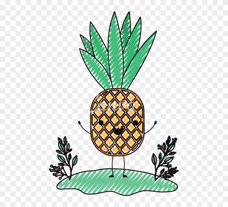 Pineapple Clipart Character - Png Download