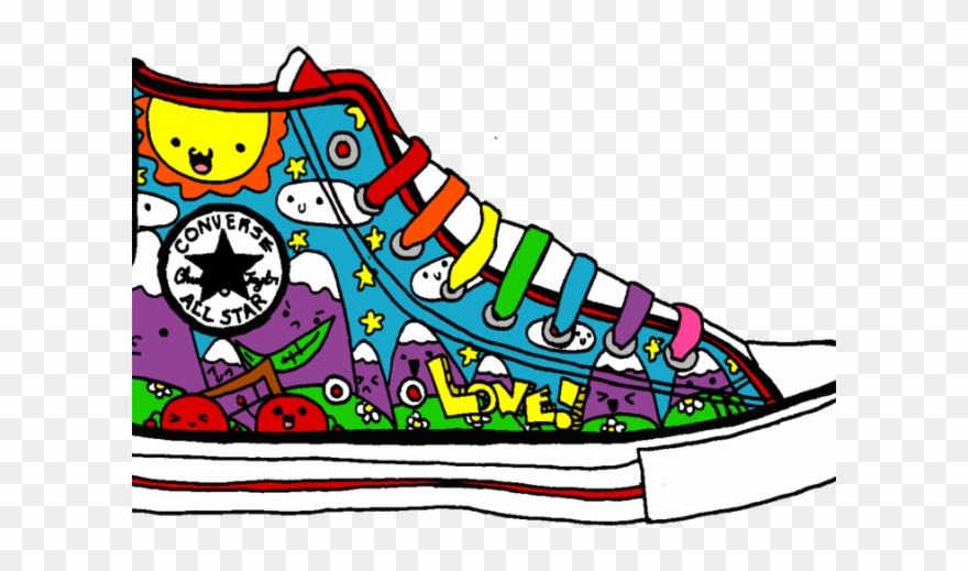 Converse Clipart Lot Shoe - Png Download