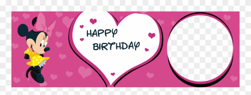 Mini Mouse Theme Personalised Birthday Banner With Clipart