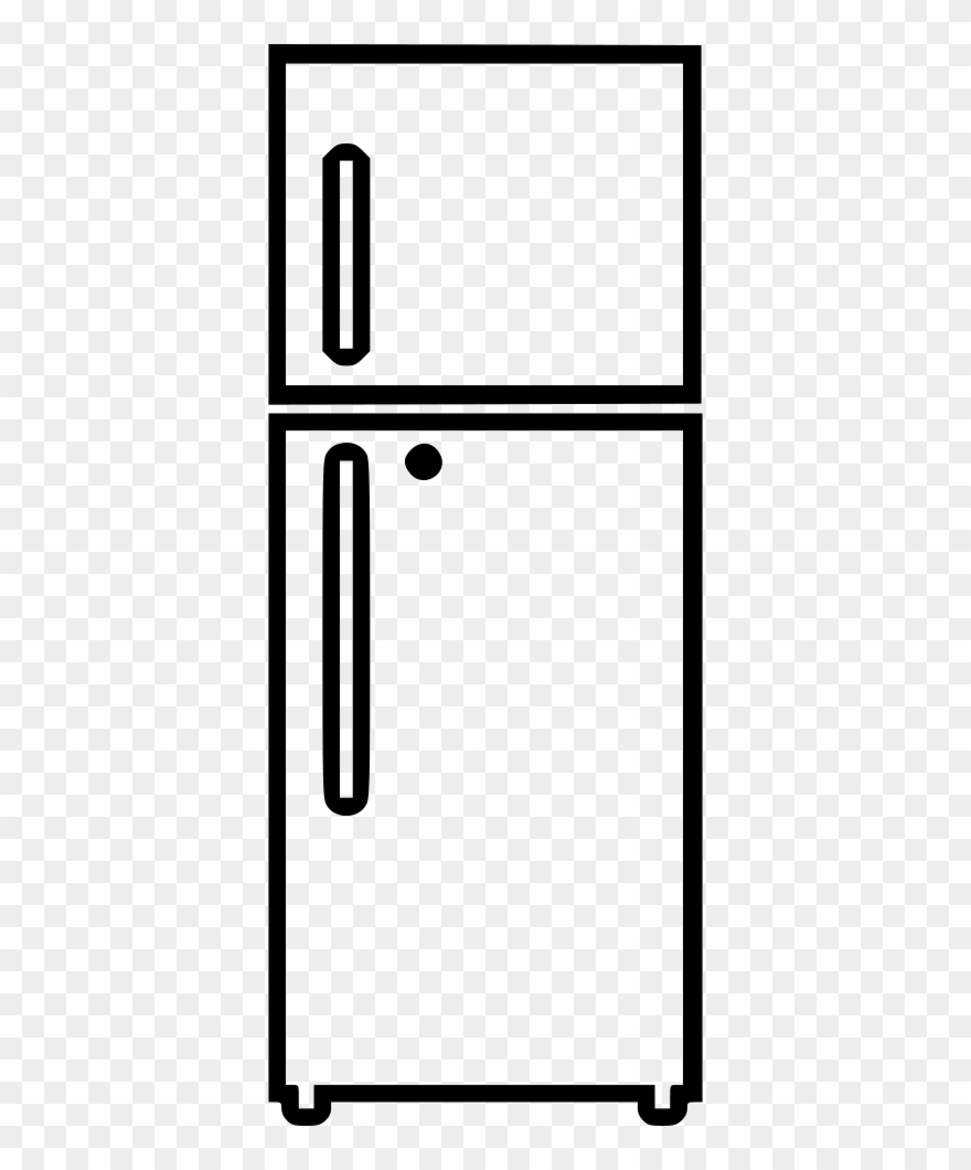 Double Door Refrigerator Comments Clipart