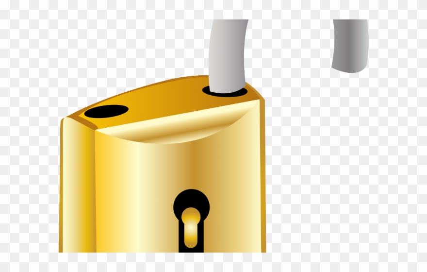 Padlock Clipart Door Lock - Png Download