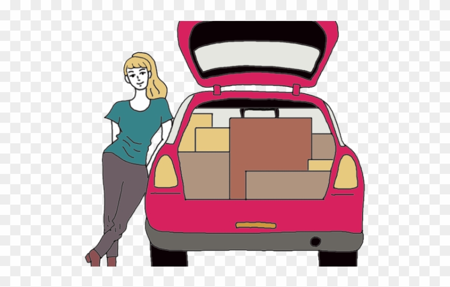 Car Trunk Clipart Open Door Clipart - Png Download