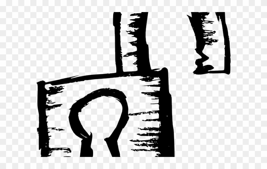 Lock Clipart Sketch - Png Download