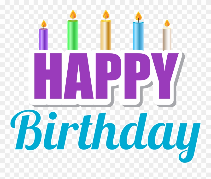 Happy Birthday With Candles Png Clip Art Transparent Png
