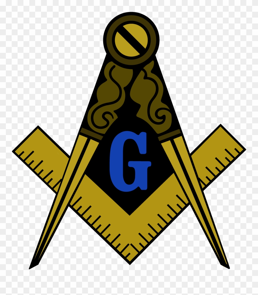 Masonic Compass And Square Clip Art - Png Download
