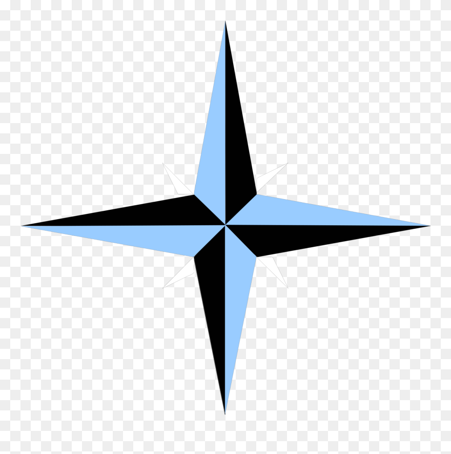 Blue And Black Compass Svg Clip Arts 600 X 576 Px - Png Download