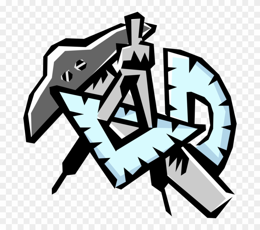 Vector Illustration Of Technical Drawing Instruments Clipart