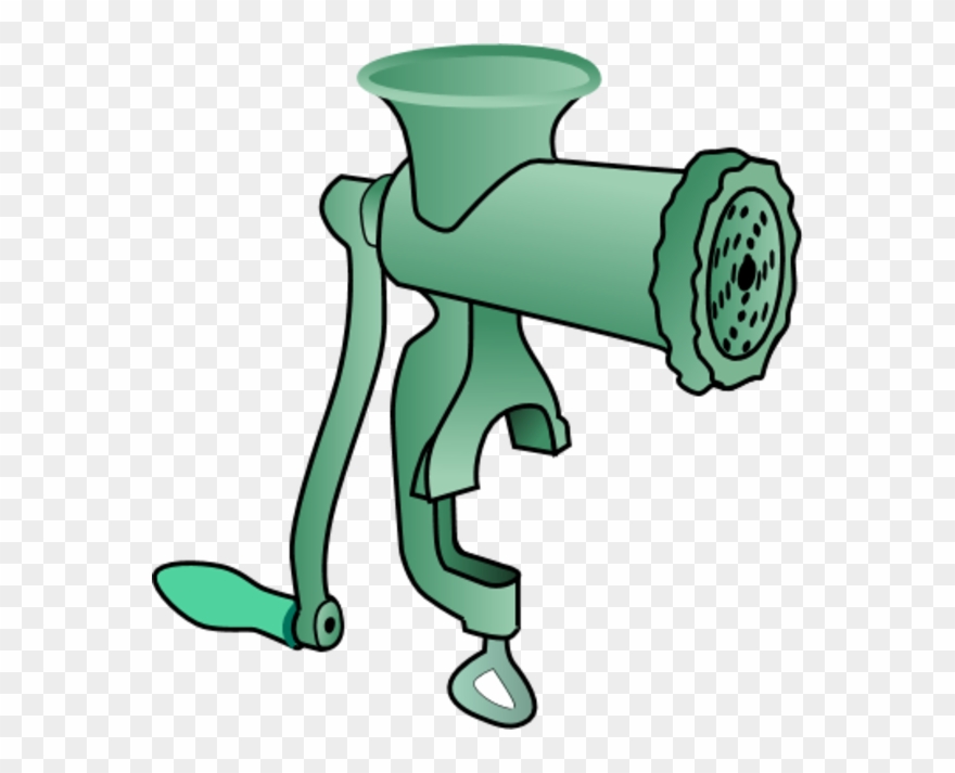 Meat Grinder Kitchen Cooking Equipment Vector Clip - Png Download